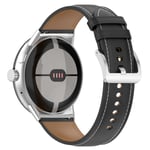 Klockarmband i Äkta Läder 20 mm för Google Pixel Watch 1/2 Svart
