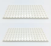 LEGO 8x16 WHITE x 2  Base Plate  8x16 STUDS (PINS)  Brand New