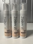 X3 St Moriz Professional Instant Tanning Mousse with Aloe Vera & Vitamin E, Fast