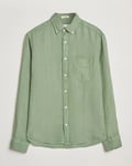 GANT Regular Fit Garment Dyed Linen Shirt Kalamata Green