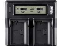 Newell DC-LCD laddare med två kanaler för EN-EL15 batterier för Nikon