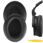 Geekria QuickFit Protein Leather Replacement Ear Pads for Sennheiser HD280 HD280-Pro HD281 HMD280 HMD281 Headphones Ear Cushions, Headset Earpads, Ear Cups Repair Parts (Black)