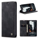CaseMe Slim Plånboksfodral iPhone 15 Pro Max Svart