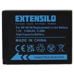 EXTENSILO 1x Batterie compatible avec Fujifilm X-E2S, X-E3, X-A7, X-E1, X-E2, X-H1, X-M1, X-E4, X-Pro 1 appareil photo (1140mAh, 7,2V, Li-ion)