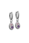 Gemstone Mini Pebble Hoop Earrings