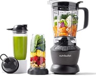 nutribullet Full Size Blender, Electric Blender, Multifunctional Hand Blender, Professional Blender, 1000 Watt Power, 1.6l beaker, grey, NBF450DG