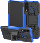 Coque Huawei P30 Lite Double Couche Antichoc Protection Avec Support Pour Huawei P30 Lite (Bleu)