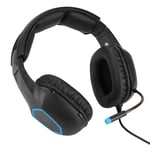 Wired Gaming Headset Stereo Surround Sound Over Ear Gaming Headphone with Noise Cancelling Mic Suitable for PS4/Laptop/New Xbox One/PC Black+Blue