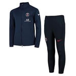 Nike PSG Y NK Dry STRKE TRK Suit K Survêtement Mixte Enfant, Midnight Navy/Midnight Navy/Midnight Navy/(White) (Full spon-plyr), FR : L (Taille Fabricant : L)