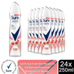 Sure Women Antiperspirant Deodorant Uplifting & Fresh 72H Protection 250ml, 24Pk