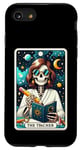 Coque pour iPhone SE (2020) / 7 / 8 Carte de tarot pour enseignant, squelette, professeur, éducatrice, école
