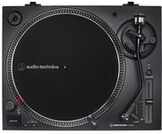 Audio-Technica AT-LP120X-USB BK -suoravetoinen ammattilevysoitin AT-VM95E-äänirasialla, musta