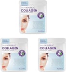 Skin Republic Collagen Hydrogel Face Mask, for Younger Looking Skin, Reveals a R