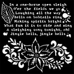 Stamperia Schablon - The Nutcracker Poinsettia 18x18 cm