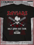 Walking Dead Negan Lucille Saviors Half Your Sh t Tour Baseball Bat t Tee Shirt