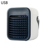 2000mAh Mini Portable Personal USB Rechargeable Air Conditioner Multifunctional Cooler 173x173x151mm-Blue