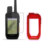 Silikonfodral + LCD-skydd för Handhållen GPS Garmin Alpha 200i 300i Alpha200i Alpha300i Tillbehör