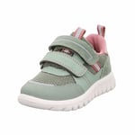 Superfit Boy's Girl's Sport7 Mini Sneaker, Light Green Pink 7500, 3.5 UK Child