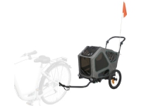 Trixie Bicycle trailer, S: 64 × 92 × 80/130 cm, grey/sage