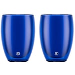 PAVINA dubbelväggat glas 35 cl 2-pack, blå