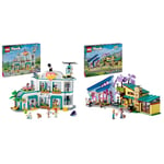LEGO Friends Heartlake City Hospital Set with Helicopter Toy for 7 Plus Year Old Girls, Boys & Kids & Friends Olly and Paisley's Family Houses, Toy Dolls House Set for 7 Plus Year Old Girls