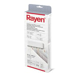 Rayen - Étendoir ABS Extensible - 3 Cordes Indépendantes - Rétractation Automatique des Cordes - Étendoir pour Intérieur et Extérieur - Surface d'Étendage 15 m - Blanc - 28.5x11.5x3.5 cm