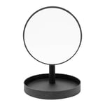 Wireworks - Magnify Mirror Bordsspegel med bricka 25 cm Mörk Ek