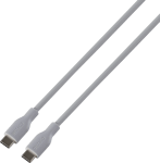 DELTACO USB-C till USB-C 60W 1.5 m Grå
