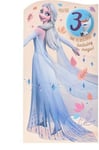 You're 3 Disney Frozen Princess Elsa Birthday Card