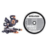 Evolution Power Tools R210SMS+ Multi-Material Sliding Mitre Saw with Plus Pack, 230 V, 210 mm and Diamond Blade, 210 mm