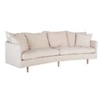 SITS Julia 3-sits soffa XL svängd tyg naturvit