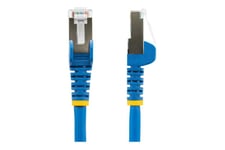 StarTech.com 1m CAT6a Ethernet Cable - Blue - Low Smoke Zero Halogen (LSZH) - 10GbE 500MHz 100W PoE++ Snagless RJ-45 w/Strain Reliefs S/FTP Network Patch Cord - patchkabel - 1 m - blå