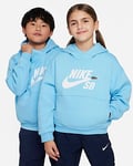 Nike SB Icon Fleece EasyOn Ekstra stor hettegenser til store barn