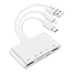 Kortläsare 5-i-1 USB-C/ USB-A /Lightning - SD / TF USB läsare