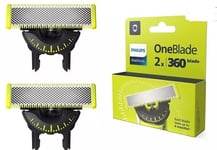 For Philips OneBlade Replacement Blades| 360 | Pack of 2