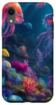 iPhone XR Colorful Coral Jelly Fish Underwater Case