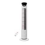 linx 32'' Oscillating Tower Fan Slim Electric Quiet Cooler 3 Speeds Timer Remote Controller Air Circulating Space Saving Portable Floor Ventilator