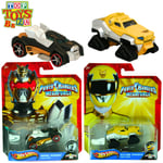 Hot Wheels Power Rangers MegaForce Robo Knight and Yellow Ranger - Twin Pack