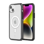 Incipio Grip for MagSafe Series Case for iPhone 14 Plus, Multi-Directional Grip, 14 ft (4.3m) Drop Protection - Black/Clear (IPH-2014-BLKC)