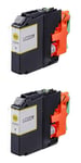 2 NON OEM Yellow LC223Y ink for Brother DCP-J4120DW DCP-J562DW MFC-J5320DW