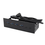 5.25in 4 Ports USB 3.0 Front Panel Hub For 5.25 Inch Computer Case Scanner