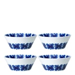 Rörstrand - Mon Amie skål 30 cl 4 stk hvit/blå