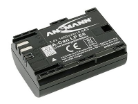 Ansmann A-Can LP-E6 - Batteri - 1000 mAh - för Z-Cam E2C Blackmagic Micro Studio Camera 4K Canon EOS 5D, 5DS, 60, 6D, 70, 7D, 90