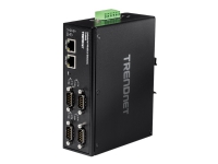 TRENDnet TI-M42 - Gateway - industrial - 4 porter - 100Mb LAN, RS-232, RS-485, Modbus, RS-442 - DC-strøm - vegg- / DIN-skinnemonterbar - TAA-samsvar