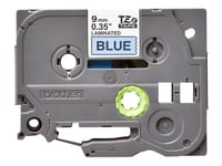 Brother TZe-521 - Noir sur bleu - Rouleau (0,9 cm x 8 m) 1 cassette(s) ruban laminé - pour Brother PT-D210, D600, H110, H200; P-Touch PT-1005, E110, H107; P-Touch Cube Plus PT-P710