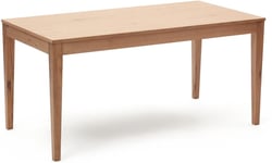 Yain, Spisebord med udtræk, moderne, solidt træ by Kave Home (H: 76 cm. x B: 160 cm. x L: 80 cm., Natur)