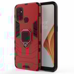 OnePlus Nord N100 - Hybrid Ring Skal - Röd Red Röd