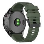 Garmin armband, 22mm, Quickfit, ergonomisk - Army / Militärgrön / Olivgrön