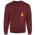 Pokemon Charmander Party Christmas Jumper - Burgundy - XL - Burgundy