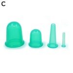 4pcs Silicone Anti Cellulite Massage Vacuum Cupping Cups Therapy
